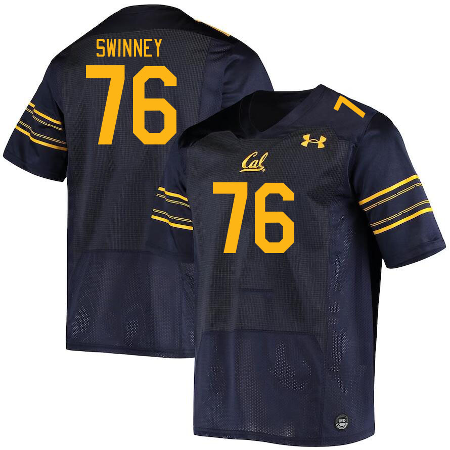 Men #76 Bastian Swinney California Golden Bears College Football Jerseys Stitched Sale-Navy